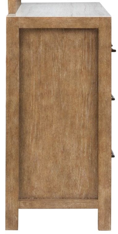 Magnussen Home® Plum Creek Sierra Brown Dresser with Marble Top-3