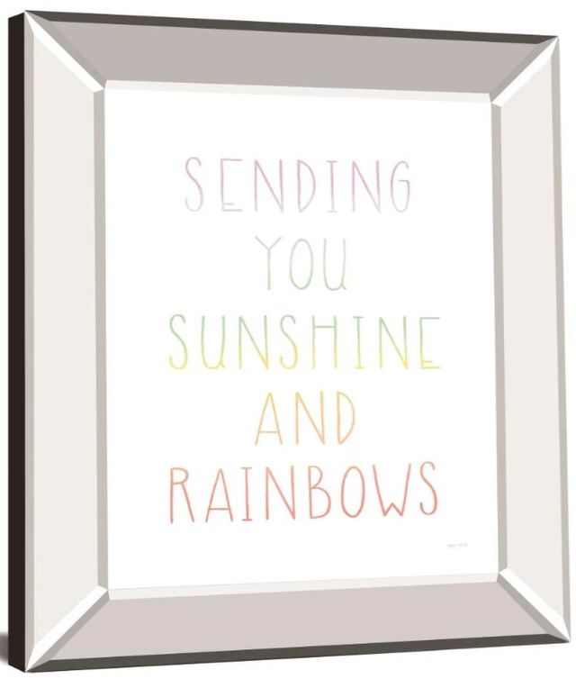 Classy Art Lets Chase Rainbows VI by Jenaya Jackson Mirror Framed Wall Art-1