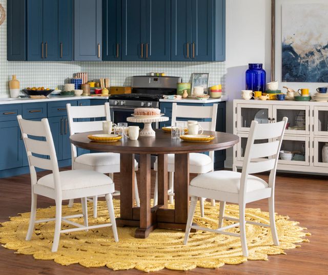 Legacy Classic Lake House Pinecone Round Pedestal Dining Table-2