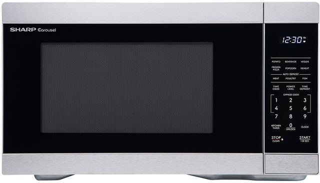 Sharp® Carousel® 1.1 Cu. Ft. Stainless Steel Countertop Microwave-0