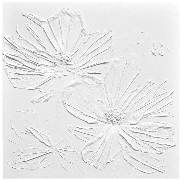 Stylecraft Blooms White Dimensional Wall Art-0