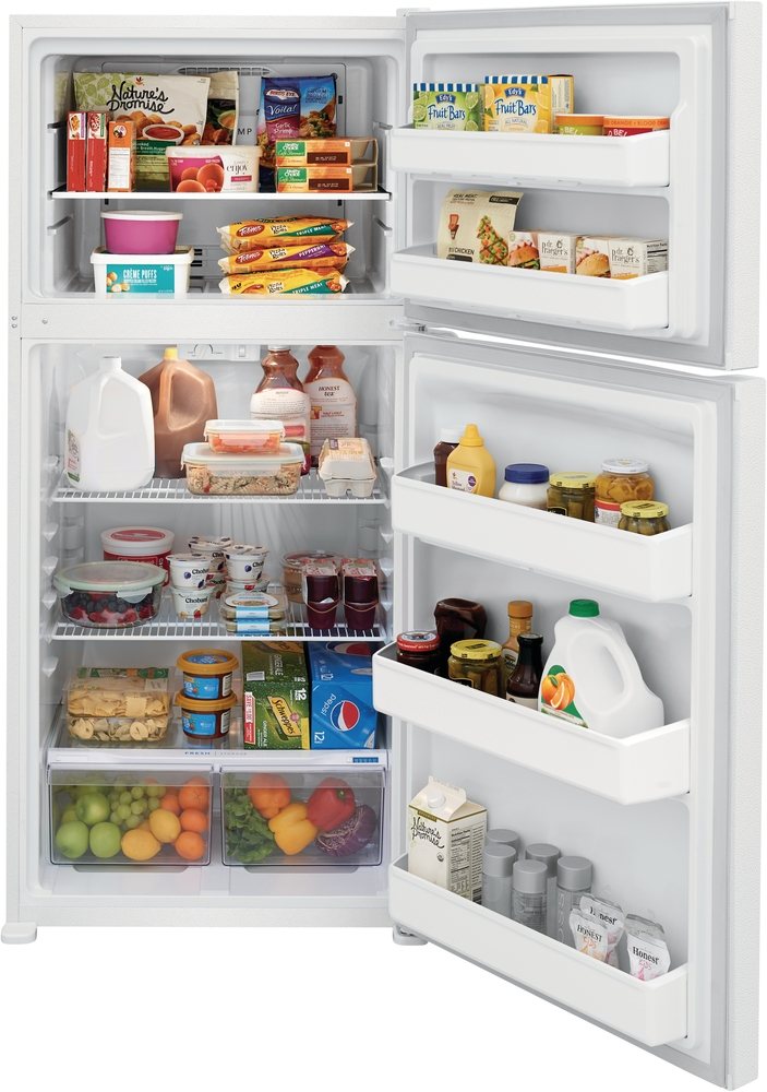 Frigidaire 30 in. 18.3 Cu. Ft. White Top Freezer Refrigerator - Thumbnail 2