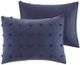 Olliix by Urban Habitat Indigo Blue Full/Queen Brooklyn Cotton Jacquard Duvet Cover Set-3