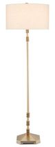 Currey & Company Pilare Shiny Gold Floor Lamp-0