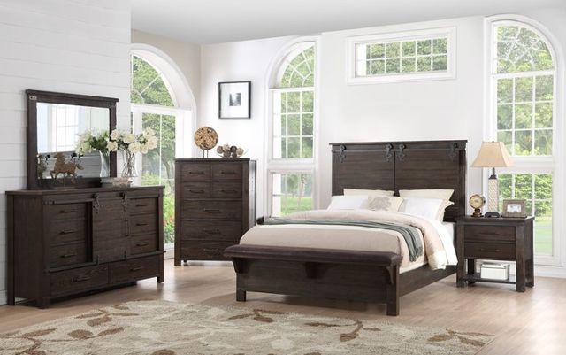 Emerald Home Newton Cocoa Brown King Bed -3