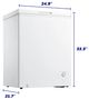 Element® 5.0 Cu. Ft. White Chest Freezer -4