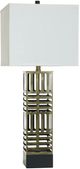 StyleCraft Norman Wyatt Home Orion Plated Ab Steel Table Lamp-0