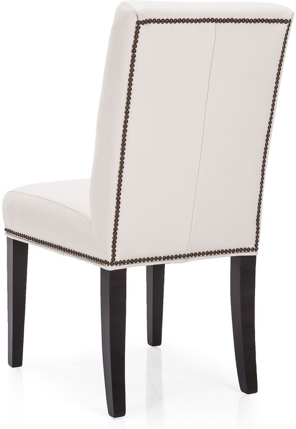Decor-Rest® Furniture LTD 3996 White Button Tufted Side Chair-1