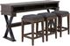 Liberty Furniture Sonoma Road 4-Piece Weather Beaten Bark Console Table Set-0