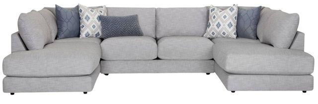Franklin™ Indy 3-Piece Hartsdale Pewter U-Shape Chaise Sectional-2