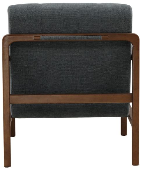 Dovetail Furniture Jordi Brown/Sepulveda Blue Occasional Chair-3