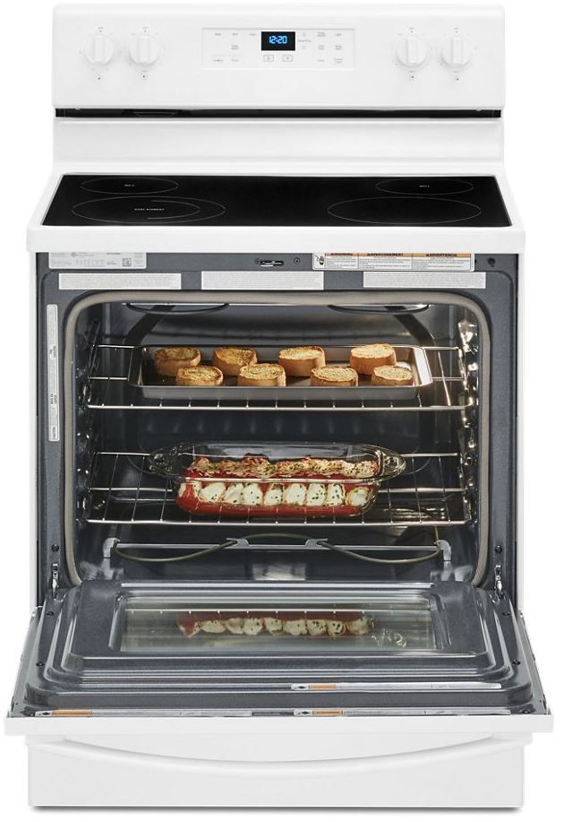 Whirlpool® 30" White Free Standing Electric Range-2