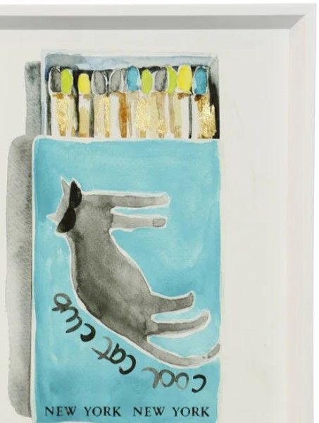 Stylecraft Cool Cat Club Teal Wall Art-1