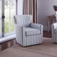 Jofran Inc. Blakely Blue Swivel Accent Chair-1