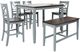 Jofran Inc. Asbury Park 6-Piece AP Gray/Autumn Brown Counter Dining Set-0