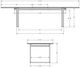 Amisco Customizable Burton 120" Rectangular Extendable Table with 1" White Oak Veneer Top and 1 Leaf-3