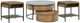 Signature Design by Ashley® Fridley 3-Piece Black/Brown/Gray Living Room Table Set-0