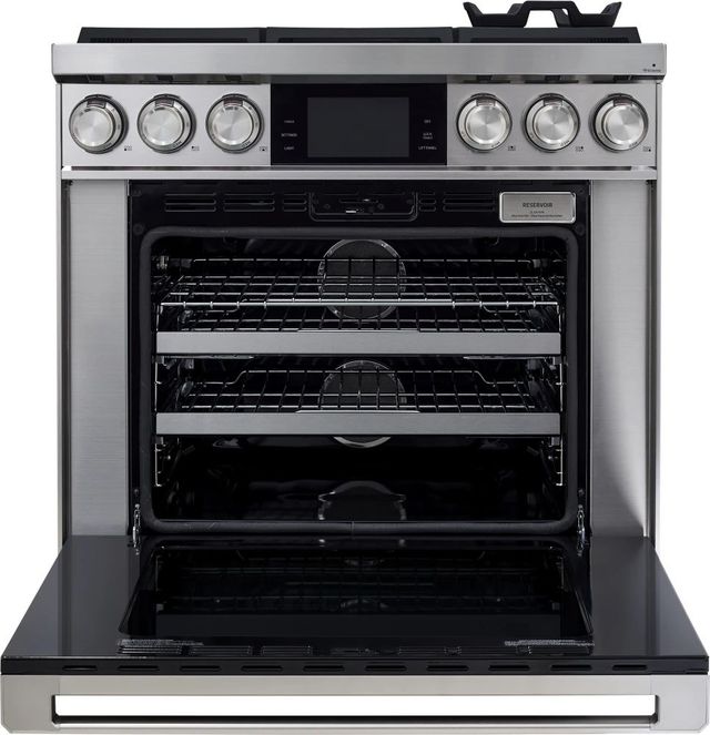 Dacor® Contemporary 36" Stainless Steel Pro Dual Fuel Steam Range-1
