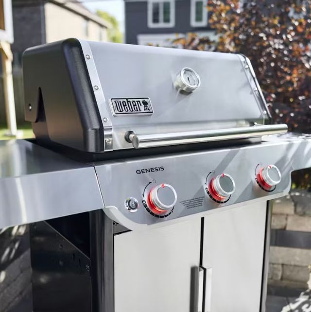 Weber® Genesis S-315 58" 3-Burner Stainless Steel Freestanding Liquid Propane Grill-3
