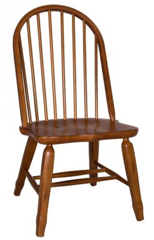 Liberty Furniture Treasures Rustic Oak Bow Back Side Chair