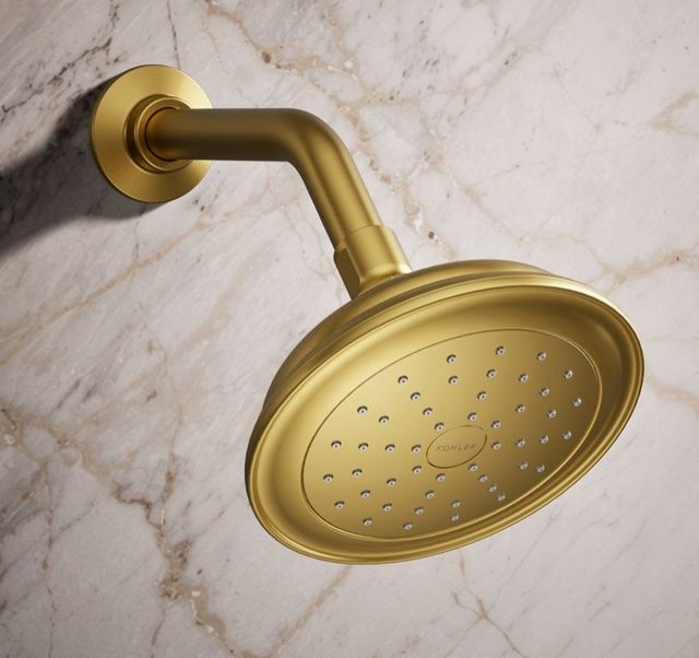 KOHLER® Artifacts® Vibrant Brushed Moderne Brass 2.5 GPM Single-Function Showerhead-1