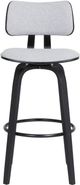 Armen Living Pico Black/Light Gray Swivel Counter Stool-3
