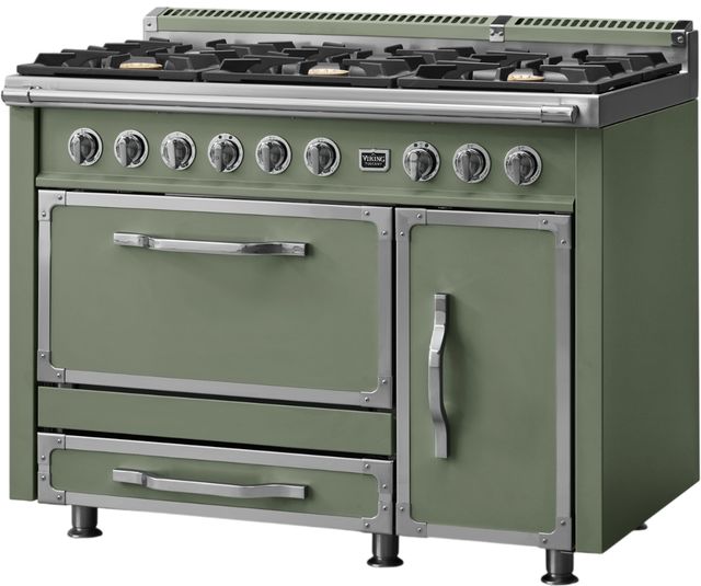 Viking® Tuscany 48" Eucalyptus Pro Style Dual Fuel Range-3