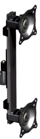 Chief® Black Dual Vertical Monitor Arm Wall Mount-1