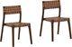 Dovetail Furniture Leclair 2-Piece Brown Dining Chair Set-0