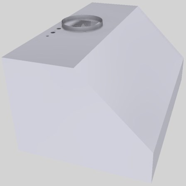 Vent-A-Hood® 36" White Wall Mounted Range Hood-1