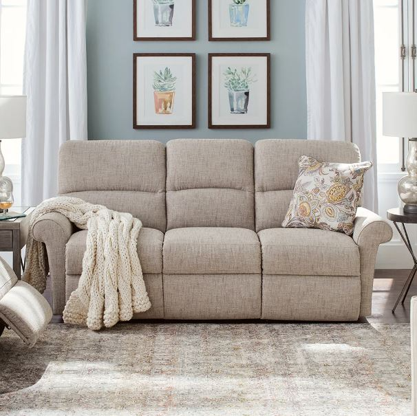 La-Z-Boy® Robin Taupe Power Reclining Sofa with Headrest