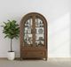 Liberty Furniture Americana Farmhouse Black/Dusty Taupe Arched Display Cabinet-1