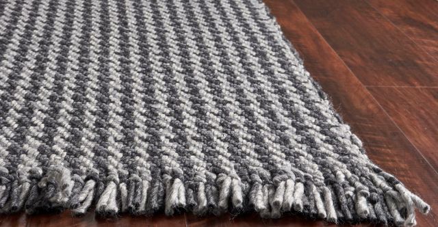 KAS Rugs Maui Grey Houndstooth 5'x8' Rug-2