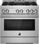 JennAir® RISE™ 36" Stainless Steel Pro Style Gas Range-0