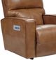 La-Z-Boy® Maddox Camel Leather Power Rocking Recliner with Headrest and Lumbar-1