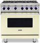 Viking® 7 Series 36" Vanilla Cream Pro Style Natural Gas Range-0