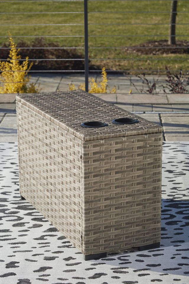 Signature Design by Ashley® Calworth Beige Outdoor Console-2