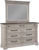 Holland House Furniture Woodbridge Light Grey Mirror-1