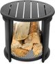 Napoleon Black Round Firepit Side Table-1