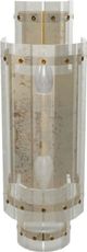 Visual Comfort Cadence by Carrier and Company Signature Polished Nickel Small Tiered Sconce-1