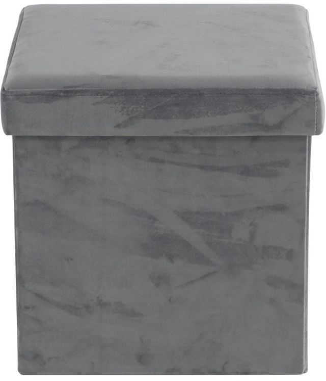 Deco Marche Gray Storage Stool-0