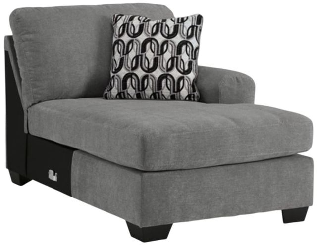 Benchcraft® Birkdale Court 3-Piece Gray Right-Arm Facing Sectional and Chaise-3