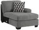 Benchcraft® Birkdale Court 3-Piece Gray Right-Arm Facing Sectional and Chaise-3