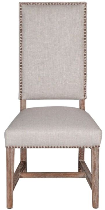 Home Trends & Design Darcy Greige/Natural Dining Side Chair -1