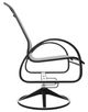 Telescope Casual Aruba Abalone/Black Aluminum/Fabric Outdoor Sling Swivel Rocker-2