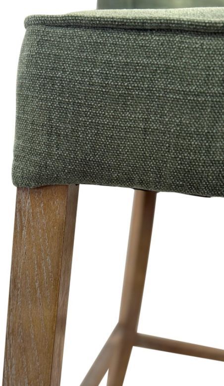 Nest Home Collections Charlie Forest Green/Gray Wash Counter Stool-3