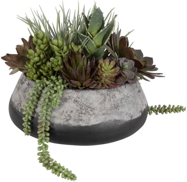 Uttermost® Yuma Burgundy/Green Succulent Centerpiece-2