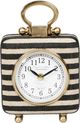 TOV Furniture Mona Black Striped Standing Accent Clock-5