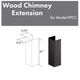 ZLINE 61" Black Wall Hood Extension-2