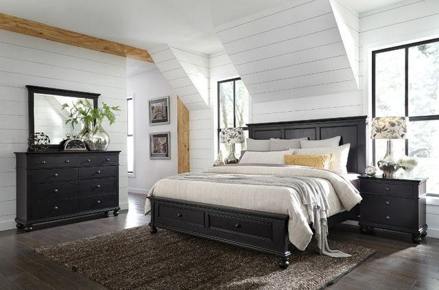aspenhome® Oxford California King Panel Storage Bed-1
